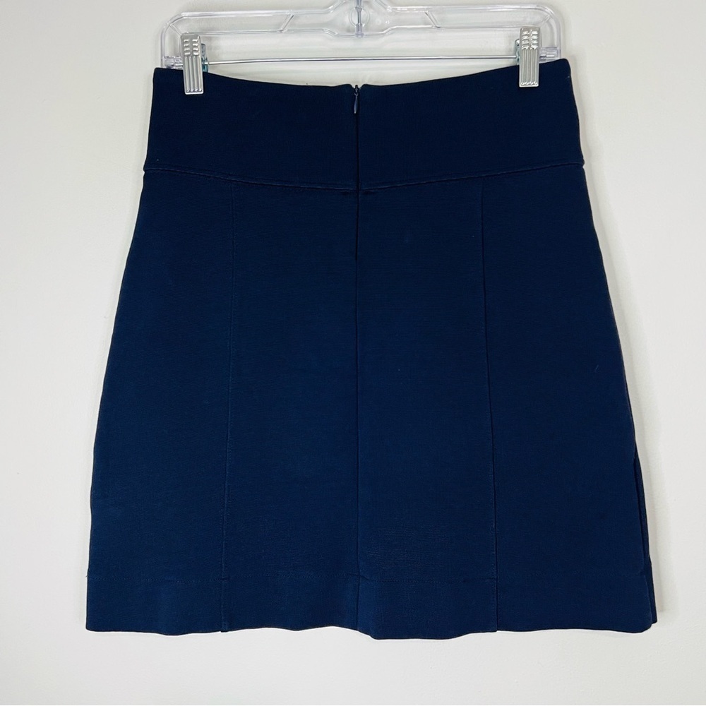 Anthropologie Maeve Navy pull on mini ponte skirt size xsmall - Picture 3 of 6